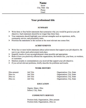 susanireland.comAn Achievement Resume Template