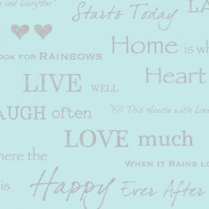 love wallpaper shimmer wall quotes wallpaper teal silver wall quotes ...