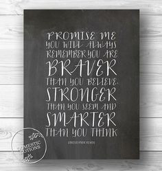 Nursery Art Print Christopher Robin Quote by DomesticNotions, $18.00