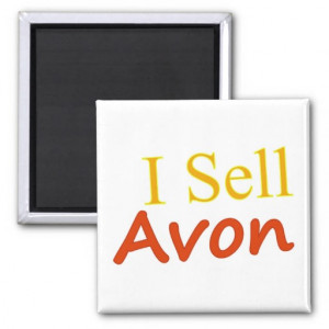 Magnetic Avon Signs http://www.zazzle.com/i_sell_avon_white_background ...