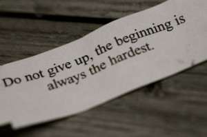 Do not give up – Motivational Quote