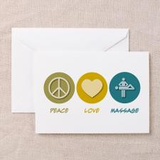 Peace Love Massage Greeting Cards (Pk of 20) for