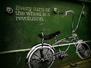 bicycle, bike, message, quote, words
