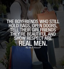 Boyfriend Quotes - The boyfriends who still hold bags
