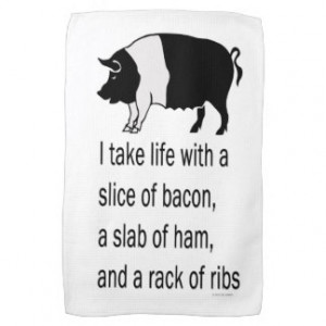 funny_food_bacon_i_take_bacon_ham_ribs_kitchen_towel ...