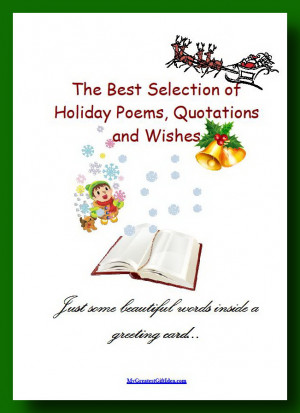 Holiday Quotes, Wishes and Poems