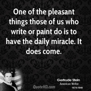 One of the pleasant things those of us who write or paint do is to ...
