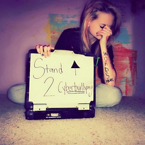 Stand up to cyber bullying Stop bullying NOH8 Speak up and stay strong