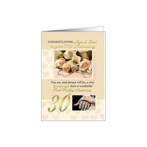 30th Wedding Anniversary, Pearl Wedding Anniversary Card