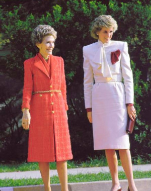 Diana and First Lady Nancy Reagan