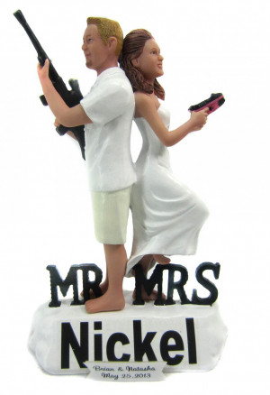 Mr and Mrs Smith Beach Style Cake Topper
