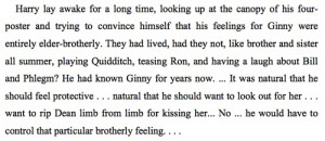 ... himself that his feelings for Ginny were entirely elder-brotherly