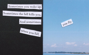... fall kills you. And sometimes when you fall, you fly.