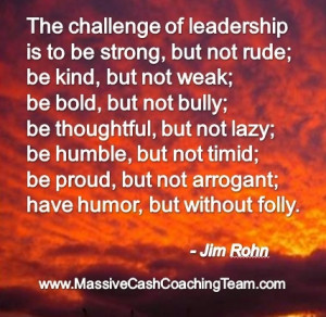 Jim Rohn); thank you.: Be A Leader Quotes, Leadership Success Quotes ...