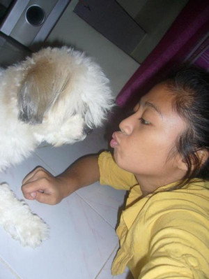 atleast this dog love me and kiss me hahahha imynatot quotes added by ...