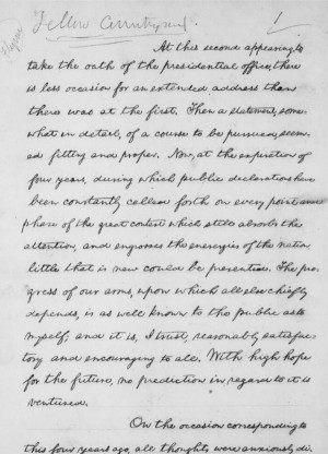Lincoln Second Inaugural Address