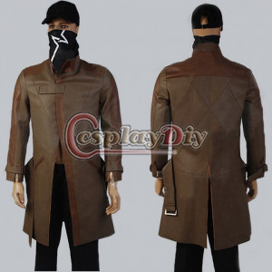 Custom-Made-Watch-Dogs-Cosplay-Aiden-Pearce-Leather-Trench-Coat ...