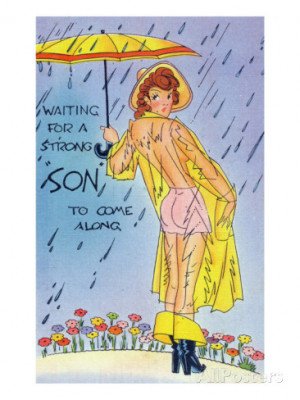 Pin-Up Girls - Waiting for a Strong 'Son' to Come along; Woman in See ...