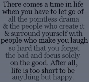 ... all the pointless drama the people who create it inspirational quote