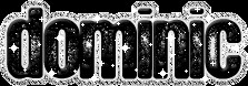 Dominic Black Shine D Names Name Graphics.
