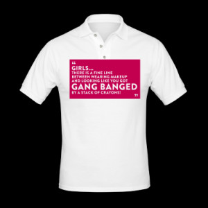 Quote Crayon Gang Bang (1c)++2012 Polo Shirts