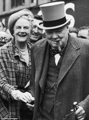 Winston Churchill and wife Clementine