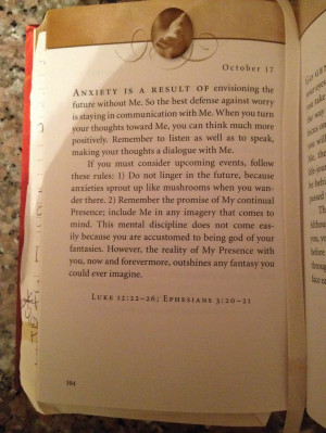Jesus Calling devotion for today, 10/17