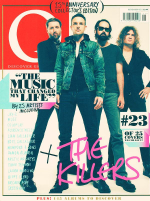 The Killers on front cover of Q Magazine: Battle Born era