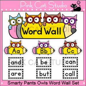 Smarty Pants Owls Theme Classroom - Word Wall