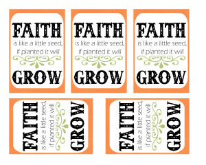 Faith Seed Packet Printable