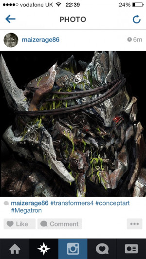 Look at this fan art am guessing of megatron if he regained life after ...