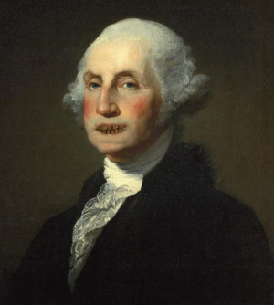 George Washington’s teeth were not made of wood. His dentures were ...