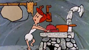 Betty pulls dinner off the stove for a hungry Fred Flintstone. New ...