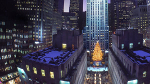 Christmas tree at Rockefeller Center, New York City, New York (© age ...