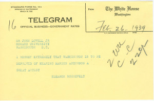 Exerpt from Eleanor Roosevelt’s letter of resignation from the ...