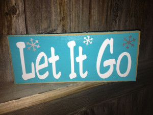 Let It Go wood sign Disney Frozen movie by BuzzingBeesCrafts, $7.00