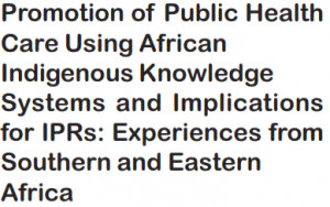 Promotion of Public Health Care Using African Indigenous Knowledge ...