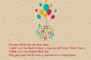 Am So Glad You”re My Sister… I Hope That Your Birthday Brings ...