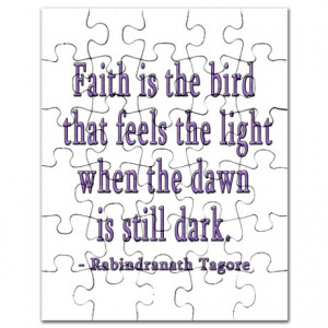 Faith Gifts > Faith Toys > Faith - Rabindranath Tagore Quote Puzzle