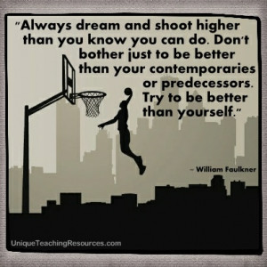 Learning - Always dream and shoot higher than you know you can do ...