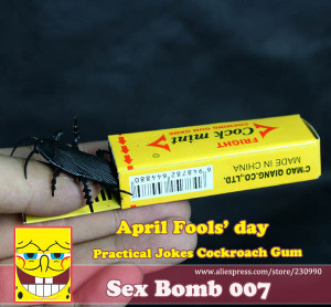 April Fools Day Practical Jokes Cockroach Gum