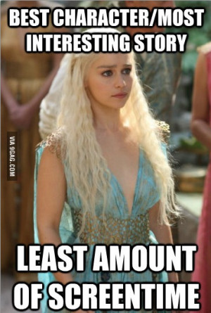 Best Character in Game of Thrones - Gets The Least Screentime.