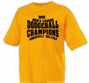 Men's league Dodgeball Champs T-shirt Design