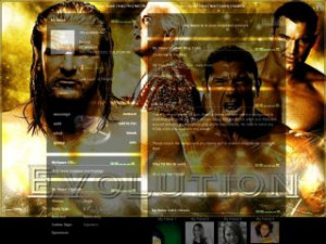 Wwe Evolution - Music MySpace Layout Preview