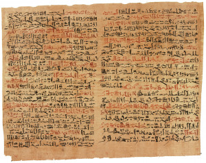 Egyptian Hieratic Script, Edwin Smith Papyrus, Surgical Document, 1600 ...