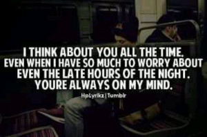 You always are on my mind..