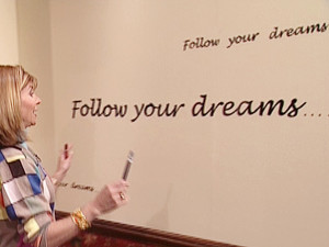 use paintbrush or paint pens to fill in words