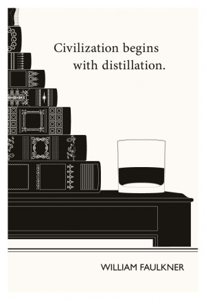 original illustration fine art prints william faulkner quotation art ...