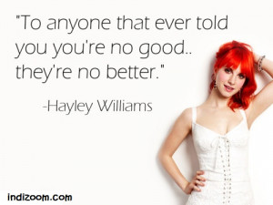 Labels: Hayley Williams Quotes , Quotes and Thoughts