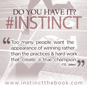 ... than the practice & hard work that create a true champion #INSTINCT